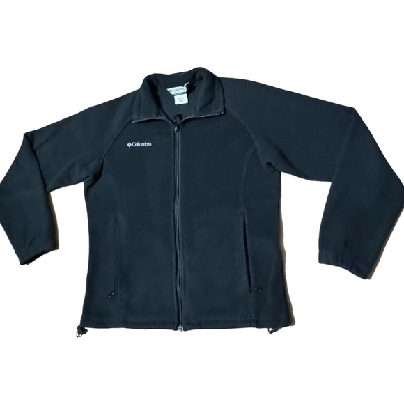 Columbia Women’s Size Medium Black Long Sleeve Zip Up Sportswear Fleece Jacket - Picture 9 of 15